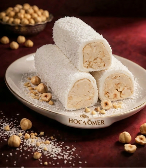 Hindistan Cevizili Kremalı Fındıklı Sarma Lokum (250 Gr)