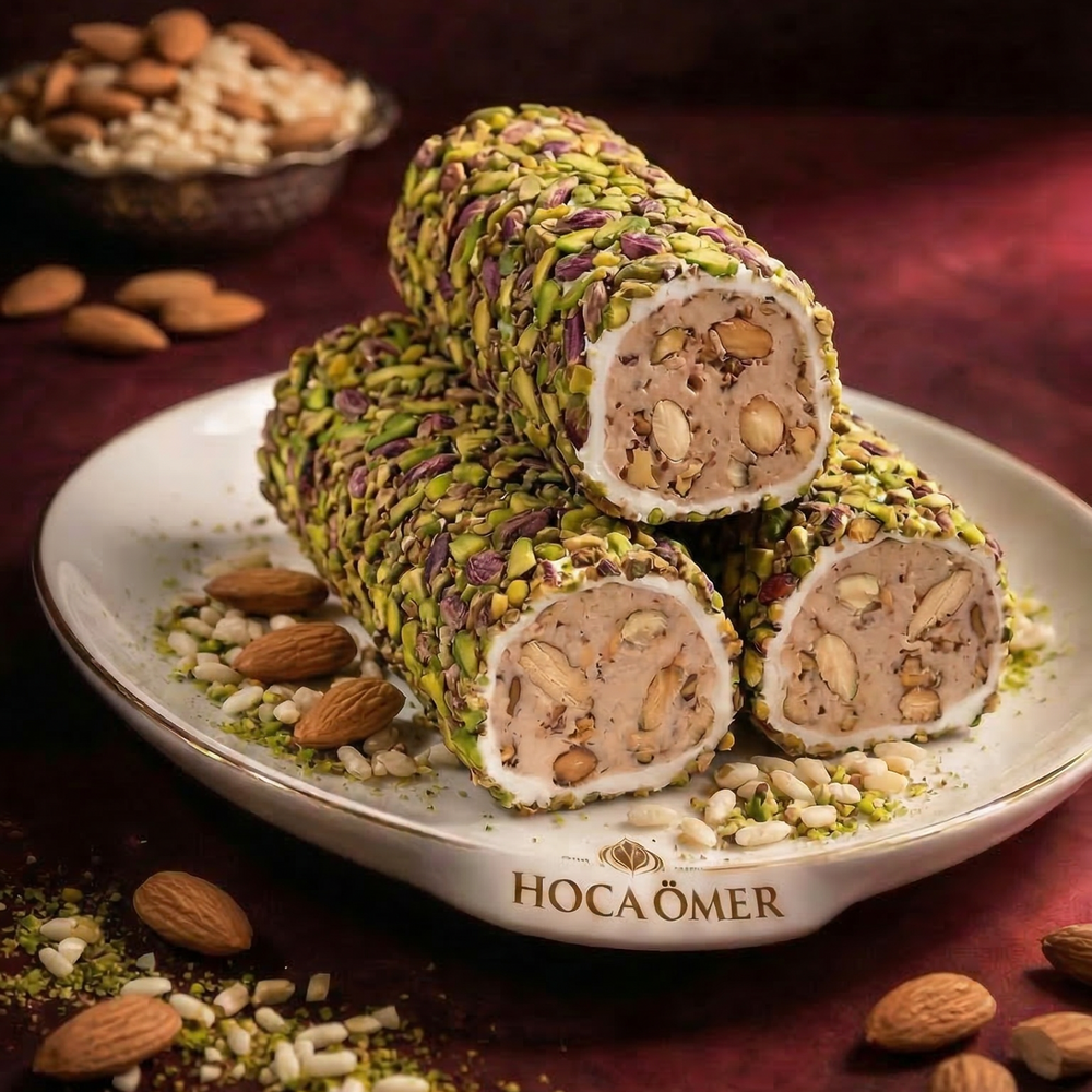 Özel Fıstıklı Kremalı Sarma Lokum (250 Gr)